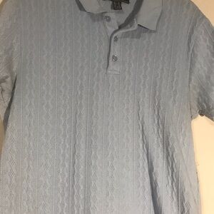 Light Blue Textured Men's Shirt